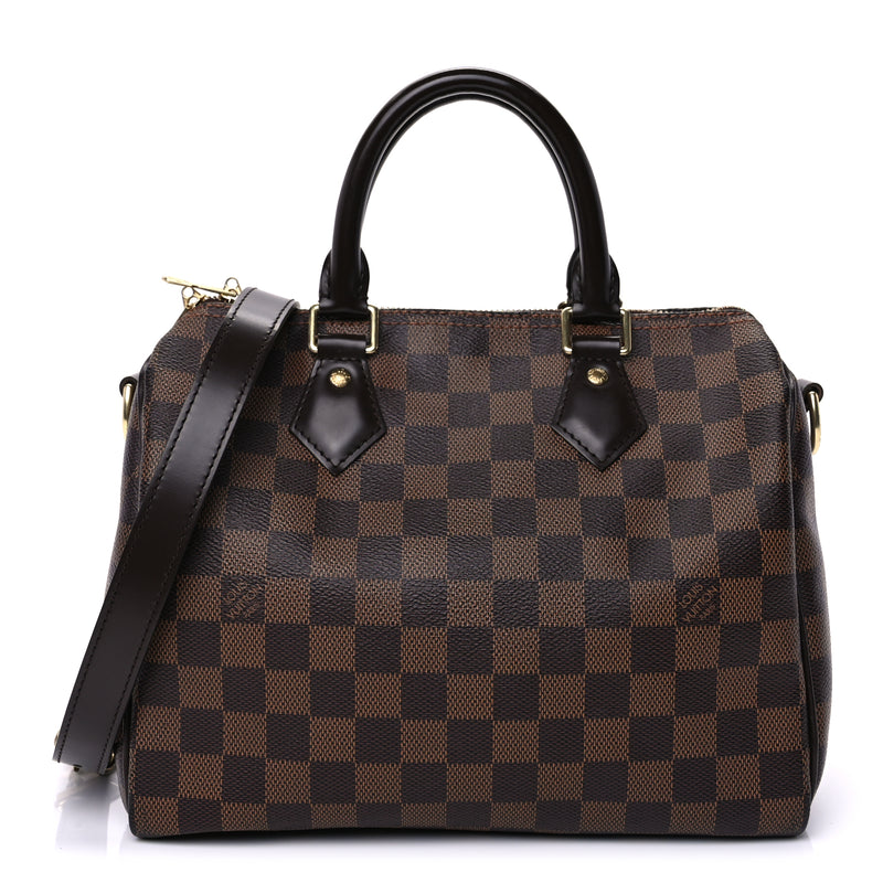  Louis Vuitton Damier Ebene Speedy Bandouliere 25