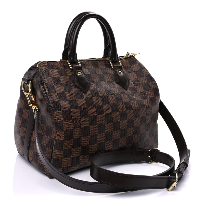  Louis Vuitton Damier Ebene Speedy Bandouliere 25