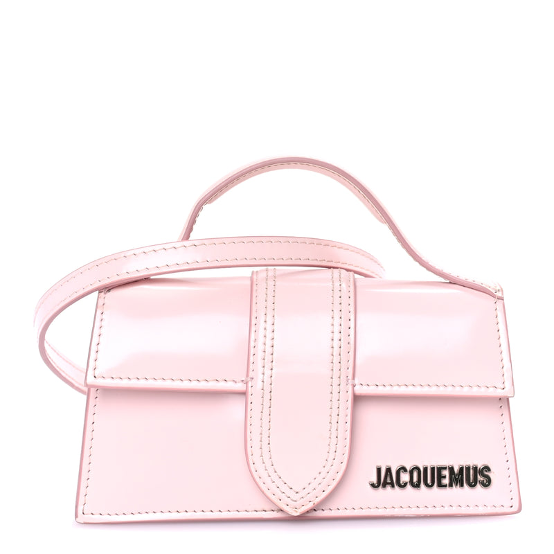  Jacquemus Glazed Calfskin Le Bambino Pale Pink Pale Pink