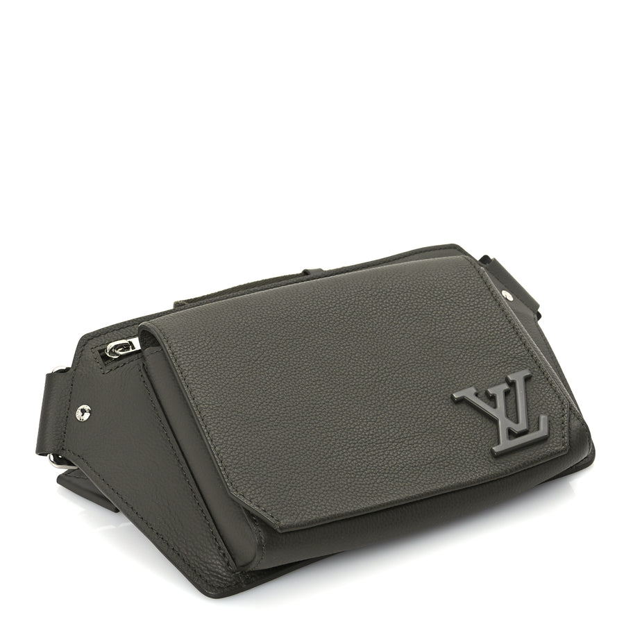 Louis Vuitton Grained Calfskin Aerogram Takeoff Sling  Khaki Image 3