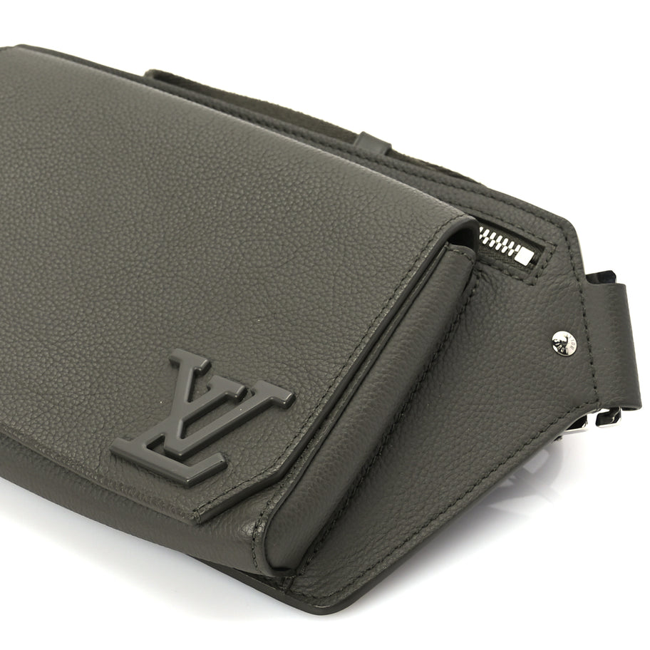 Louis Vuitton Grained Calfskin Aerogram Takeoff Sling  Khaki Image 8