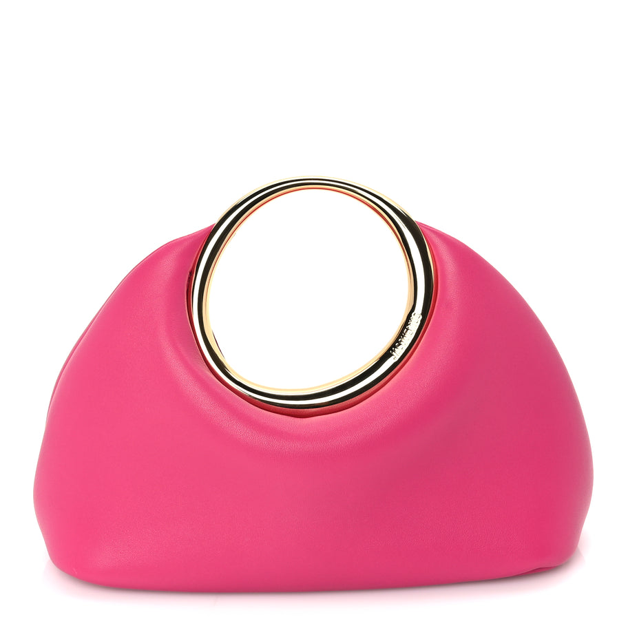 Jacquemus Calfskin Le Petit Calino Ring Top Handle Bag Dark Pink Image 1