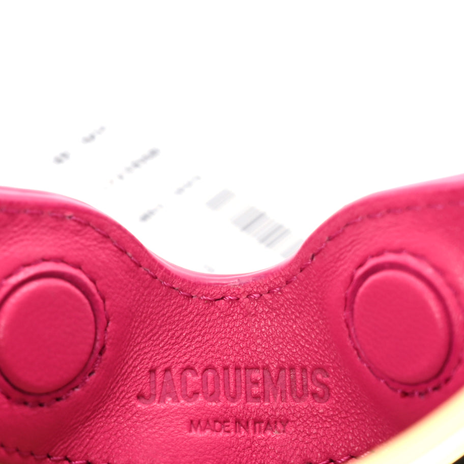 Jacquemus Calfskin Le Petit Calino Ring Top Handle Bag Dark Pink Image 5