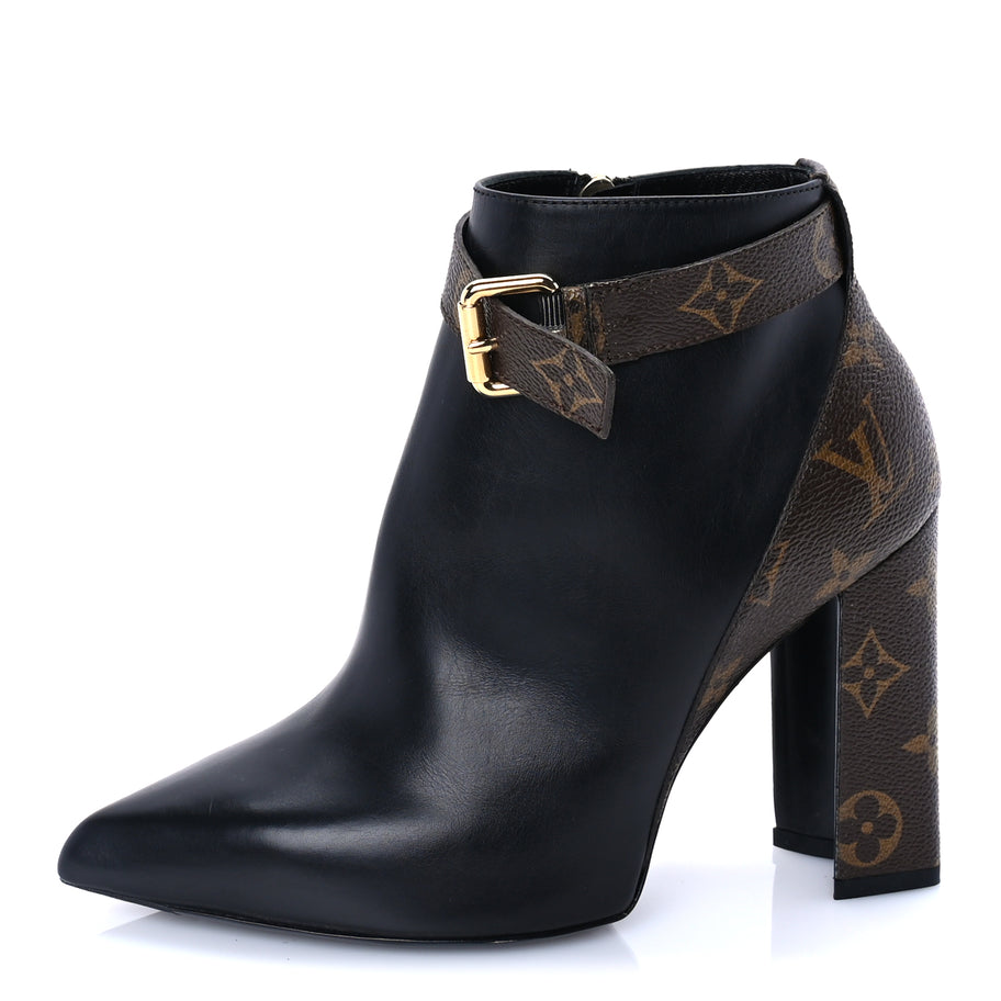 Louis Vuitton Calfskin Monogram Matchmake Low Boots 37 Brown Image 1