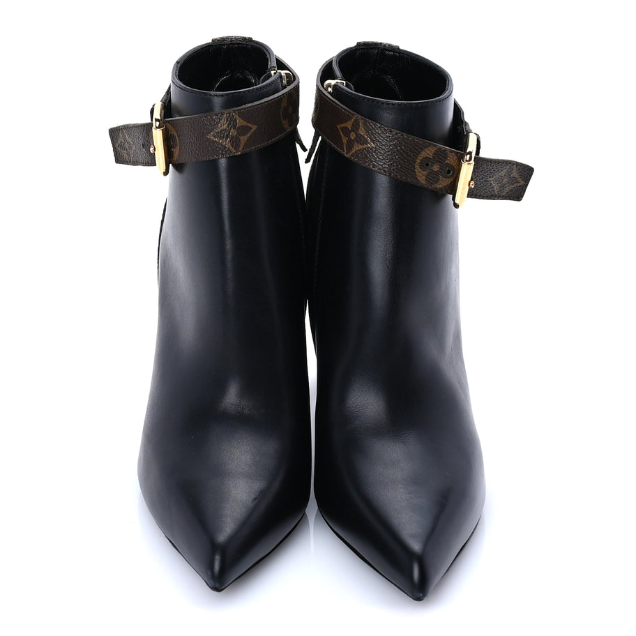 Louis Vuitton Calfskin Monogram Matchmake Low Boots 37 Brown Image 3