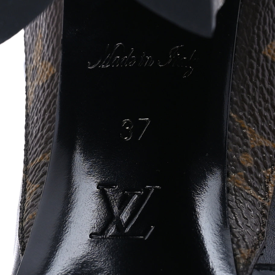 Louis Vuitton Calfskin Monogram Matchmake Low Boots 37 Brown Image 7