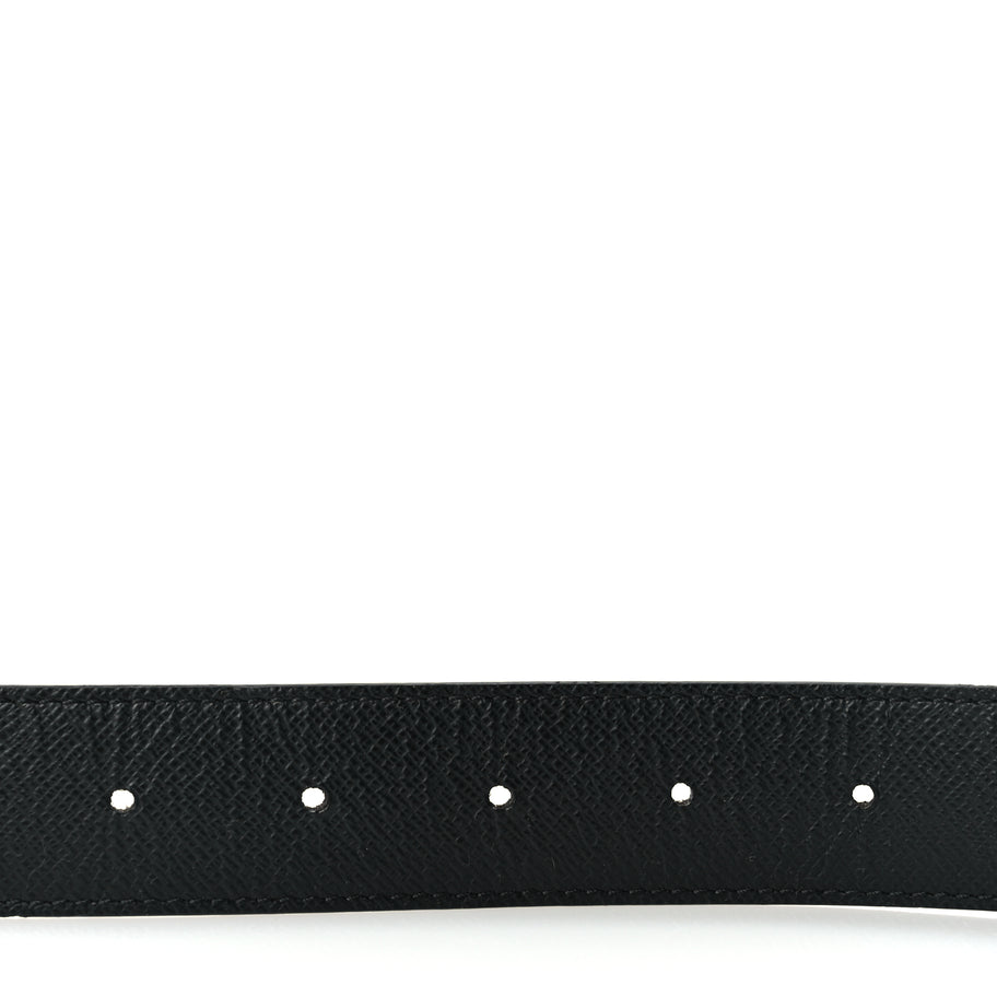 Louis Vuitton Calfskin Monogram 30mm LV Initiales Reversible Belt 95 38 Black Image 3