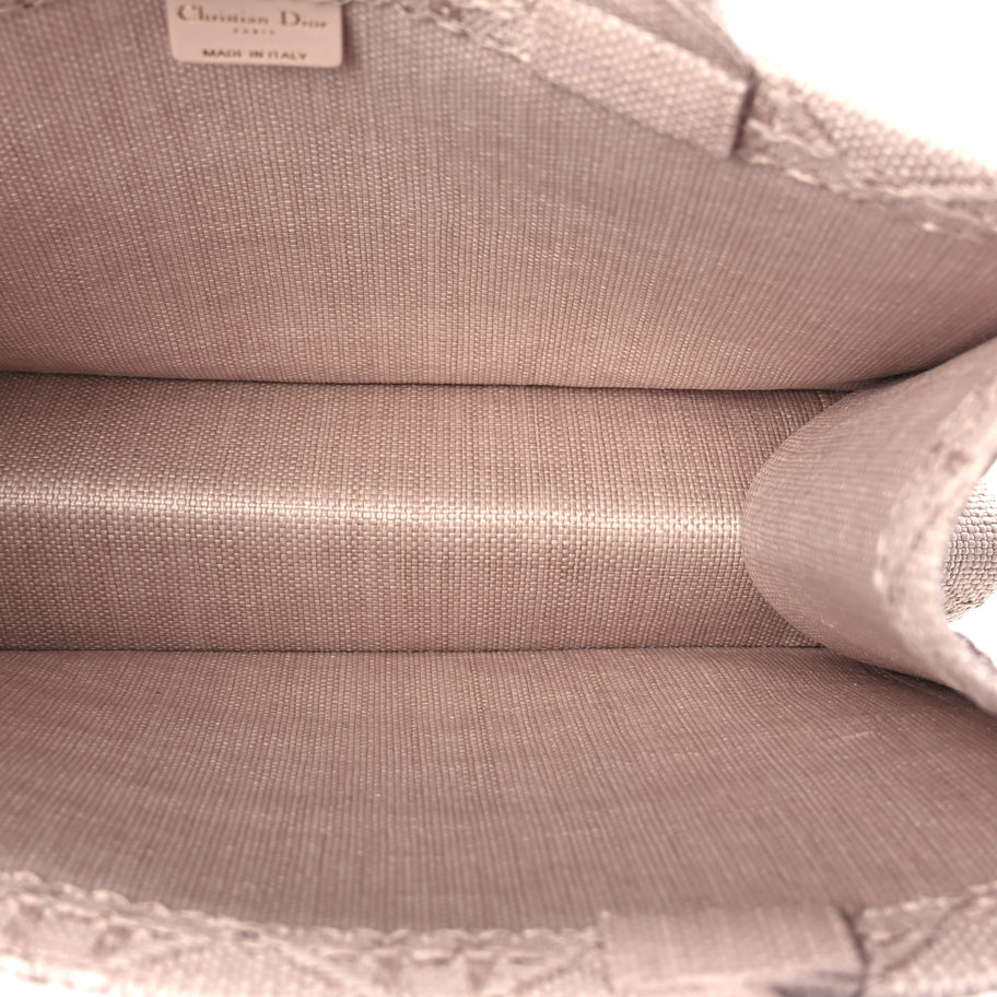 Christian Dior Raffia Cannage Medium Book Tote Sakura Pink Image 4
