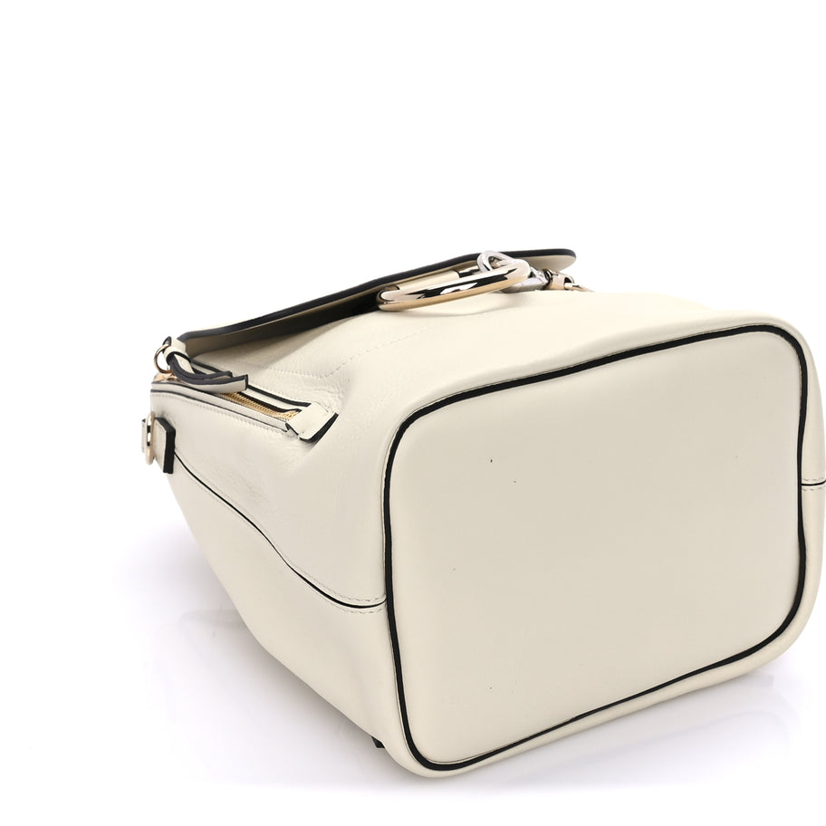 Chloe Suede Calfskin Small Faye Backpack  Off White Image 7