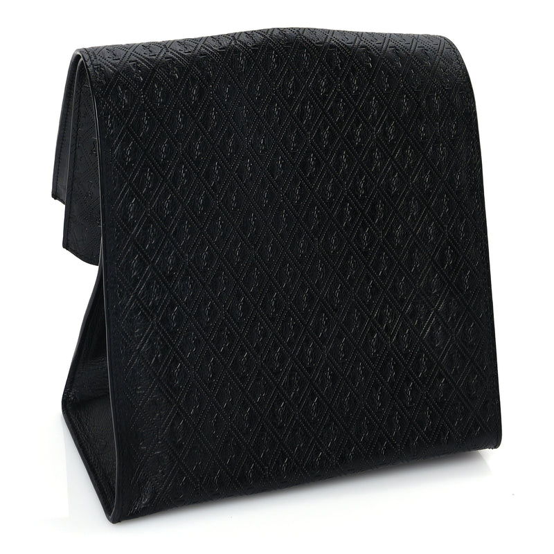  Saint Laurent Calfskin Monogram Deli Paper Bag Vintage Black