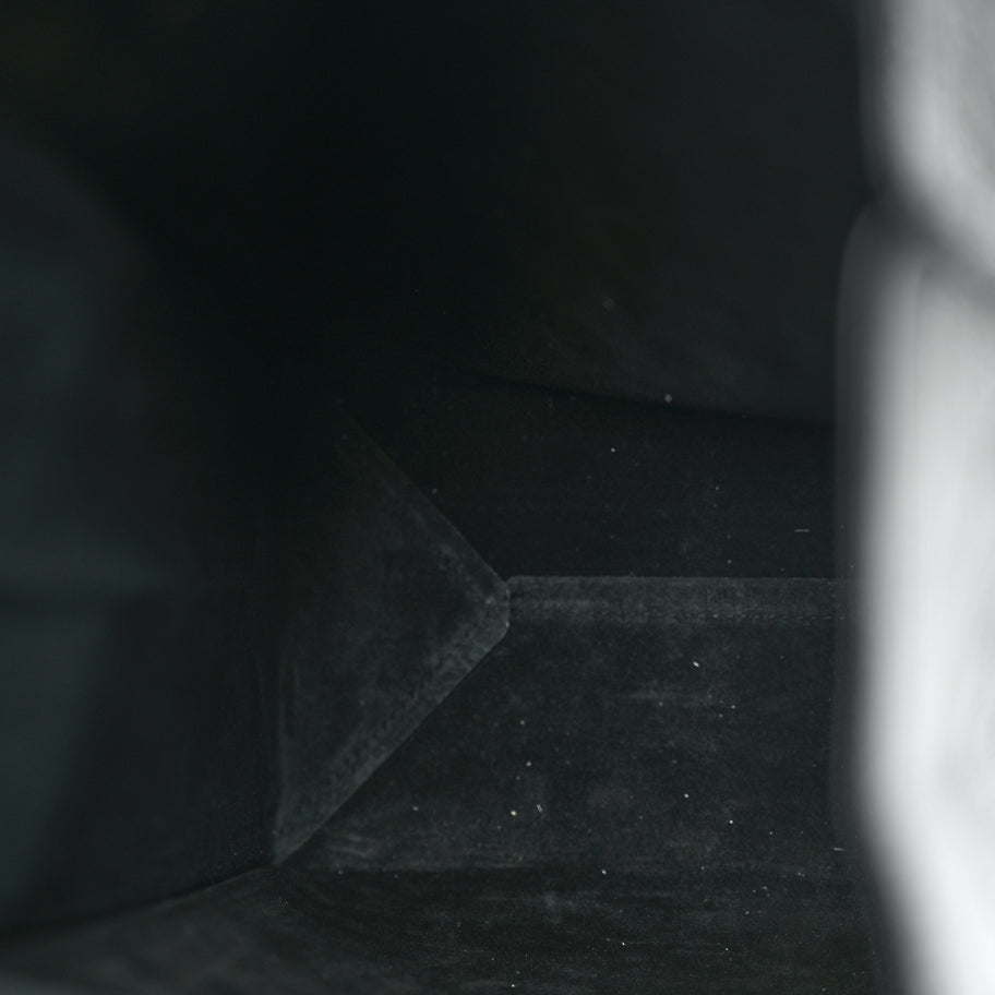 Saint Laurent Calfskin Monogram Deli Paper Bag Vintage Black Image 4