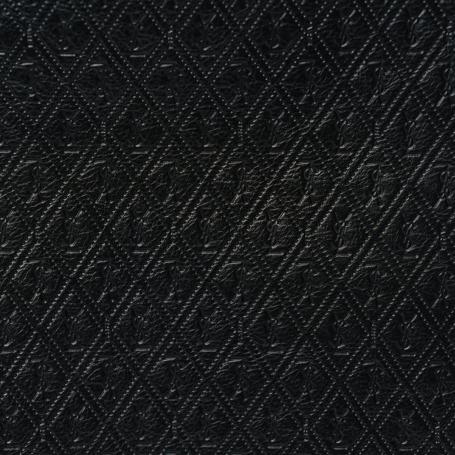 Saint Laurent Calfskin Monogram Deli Paper Bag Vintage Black Image 6