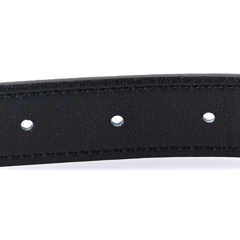 Hermes Swift Epsom 32mm H Belt 80  Deep Blue Black Image 4