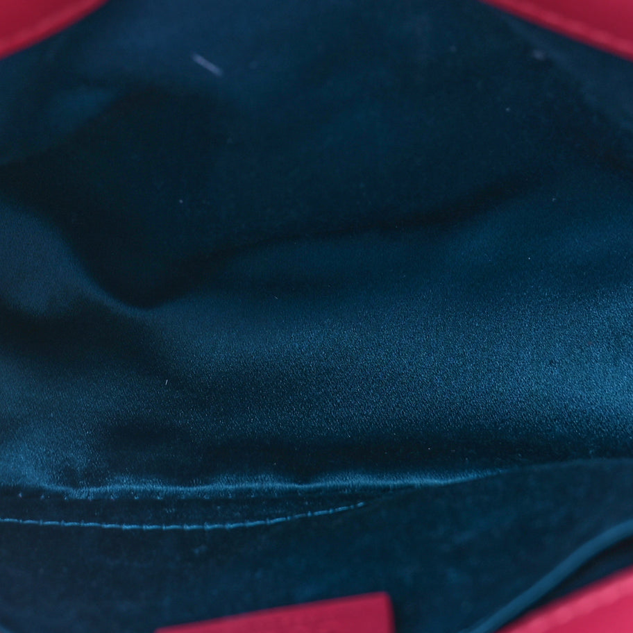 Gucci Velvet Matelasse Mini GG Marmont Shoulder Bag Light Raspberry Rose Image 5