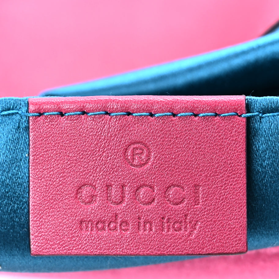 Gucci Velvet Matelasse Mini GG Marmont Shoulder Bag Light Raspberry Rose Image 6