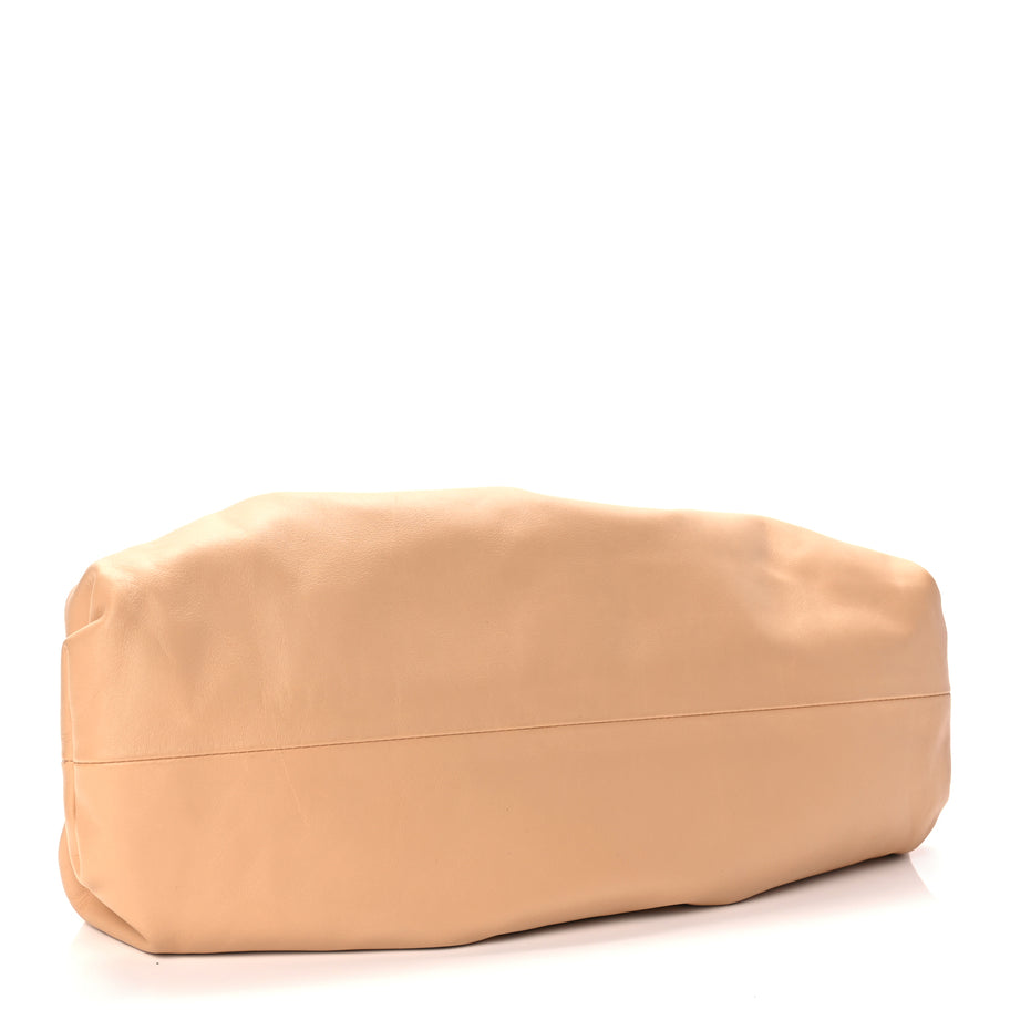 Bottega Veneta Smooth Butter Calf The Pouch Oversized Clutch Biscotto Image 4