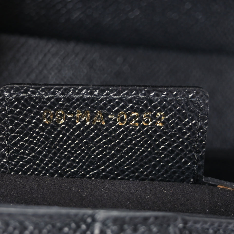 Christian Dior Grained Calfskin Saddle Bag Black Image 6