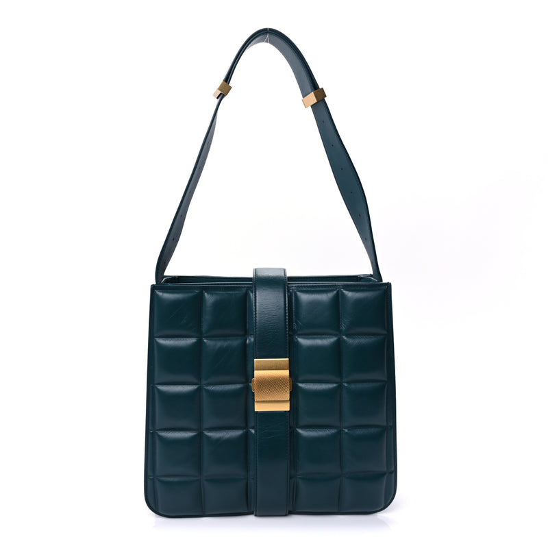 Bottega Veneta Nappa Maxi Intrecciato Padded Marie Bag  Ottanio