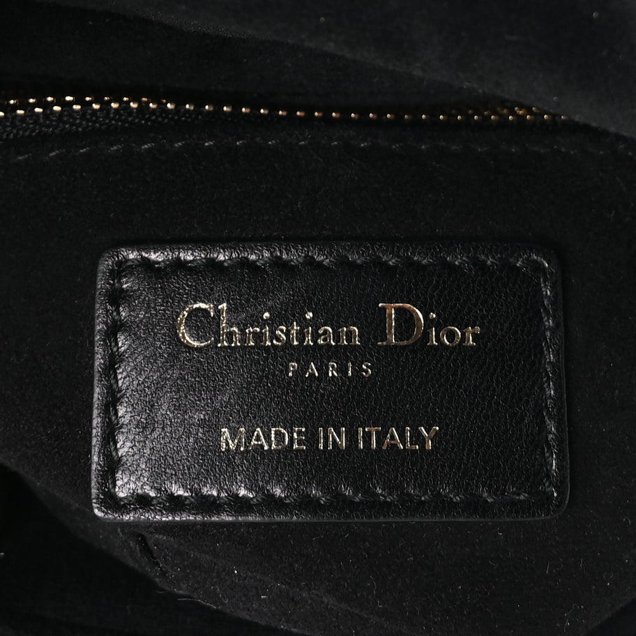 Christian Dior Velvet Mini Lady Dior Black Image 5