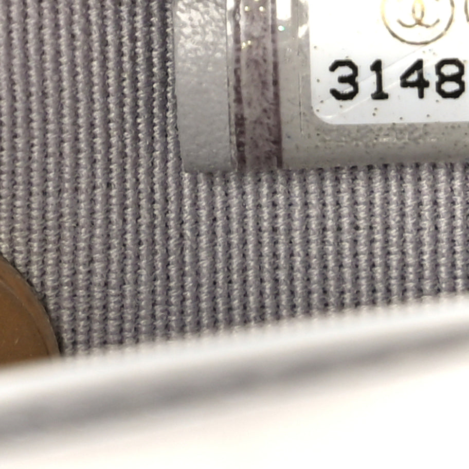 Chanel Calfskin Quilted Lady Handle Flap Card Holder With Chain  Grey Image 6