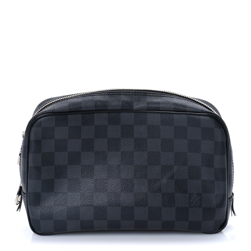  Louis Vuitton Damier Cobalt Toilet Pouch GM Black