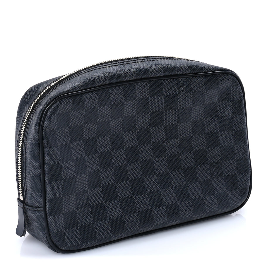 Louis Vuitton Damier Cobalt Toilet Pouch GM Black Image 3