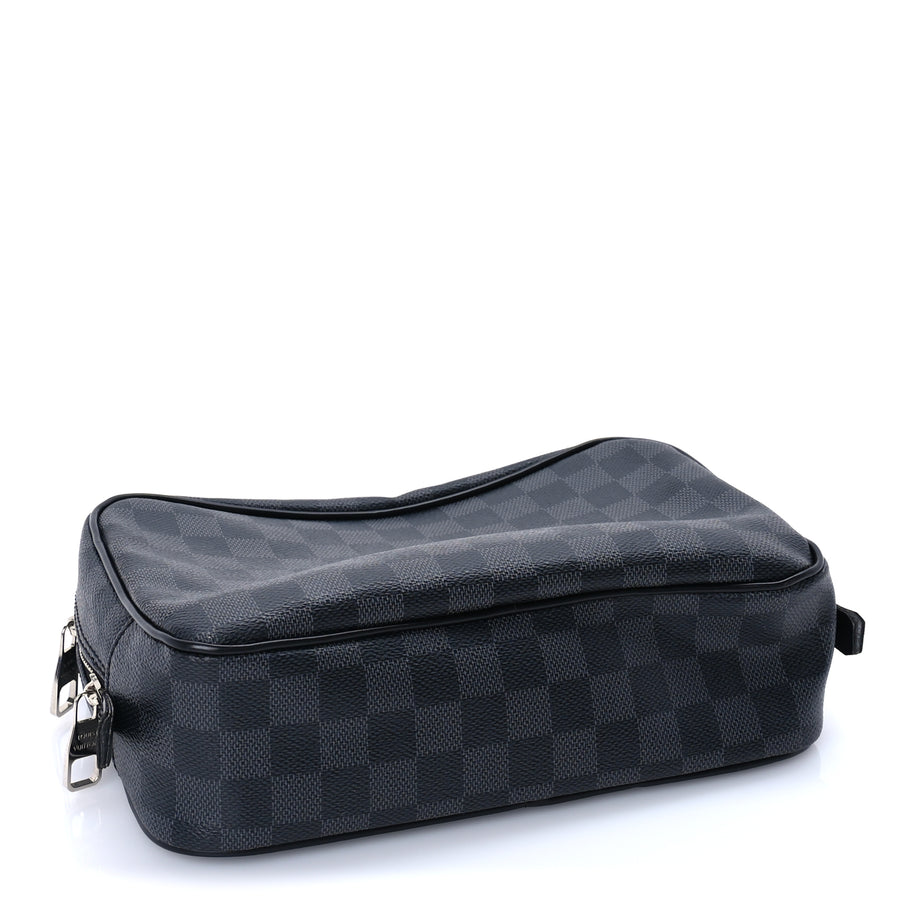 Louis Vuitton Damier Cobalt Toilet Pouch GM Black Image 4
