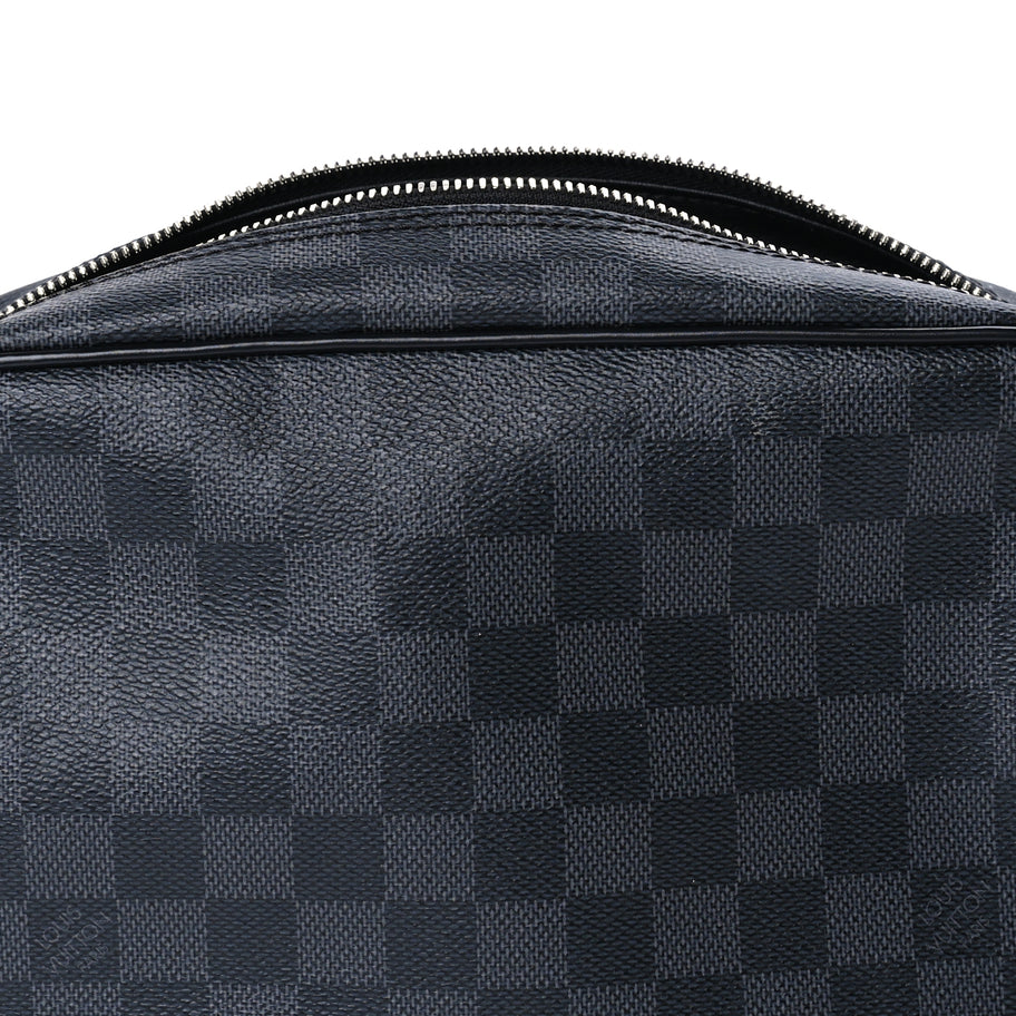 Louis Vuitton Damier Cobalt Toilet Pouch GM Black Image 7