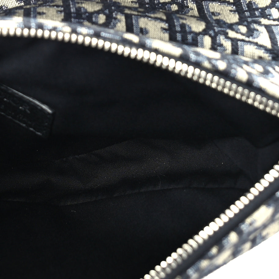 Christian Dior Oblique Mens Saddle Bag  Blue Image 4
