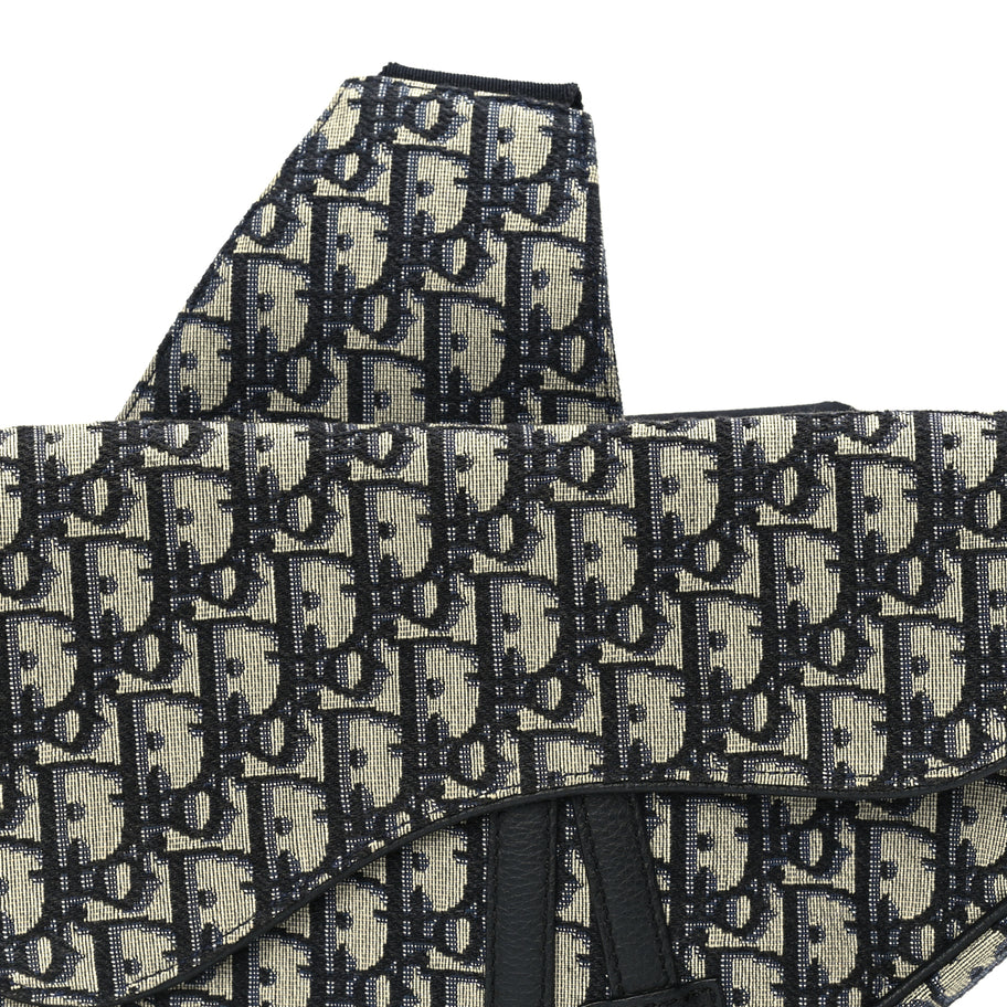 Christian Dior Oblique Mens Saddle Bag  Blue Image 6