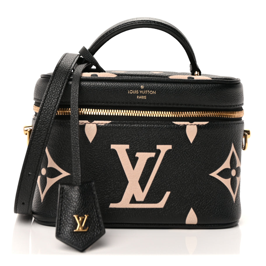 Louis Vuitton Empreinte Monogram Giant Vanity PM Black Beige Image 1