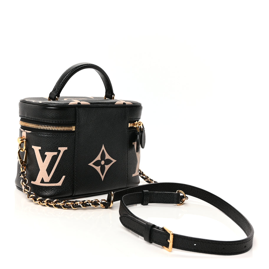 Louis Vuitton Empreinte Monogram Giant Vanity PM Black Beige Image 2