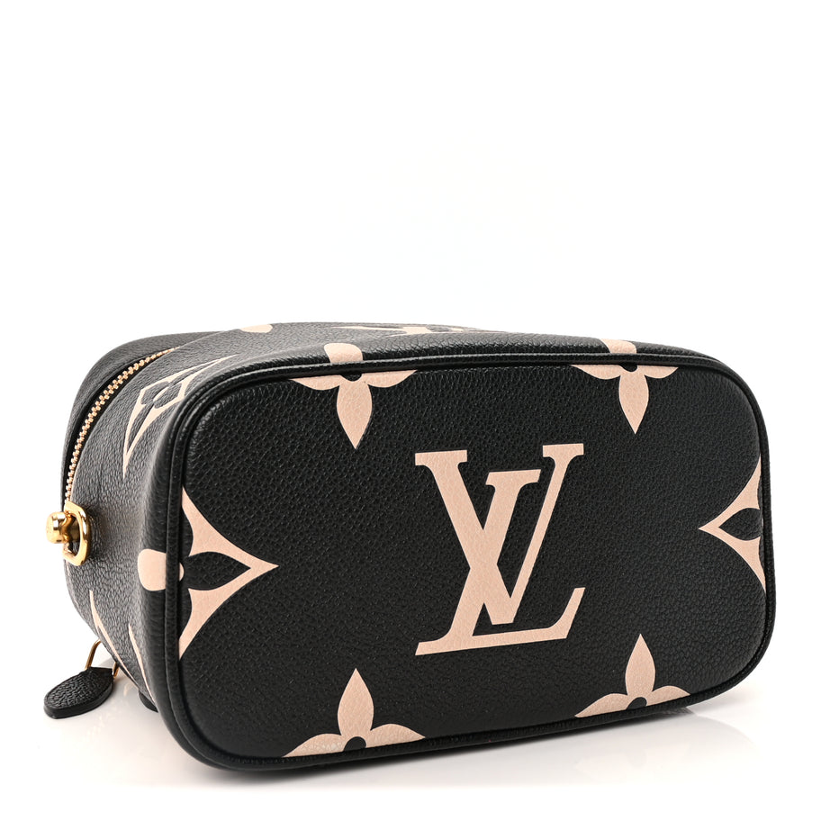 Louis Vuitton Empreinte Monogram Giant Vanity PM Black Beige Image 3