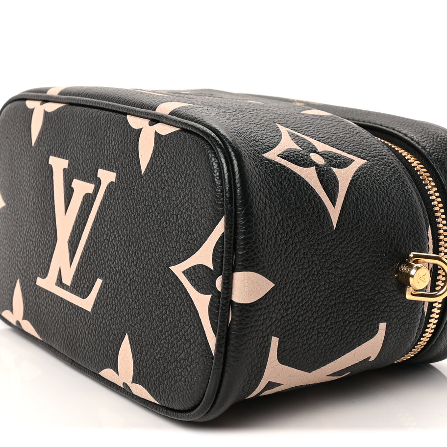 Louis Vuitton Empreinte Monogram Giant Vanity PM Black Beige Image 7