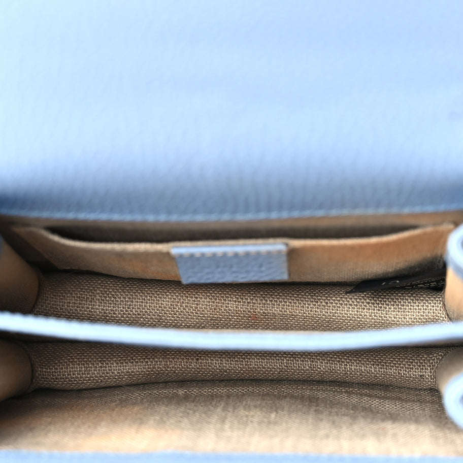 Gucci Dollar Calfskin Small Interlocking G Shoulder Bag Mineral Blue Image 4