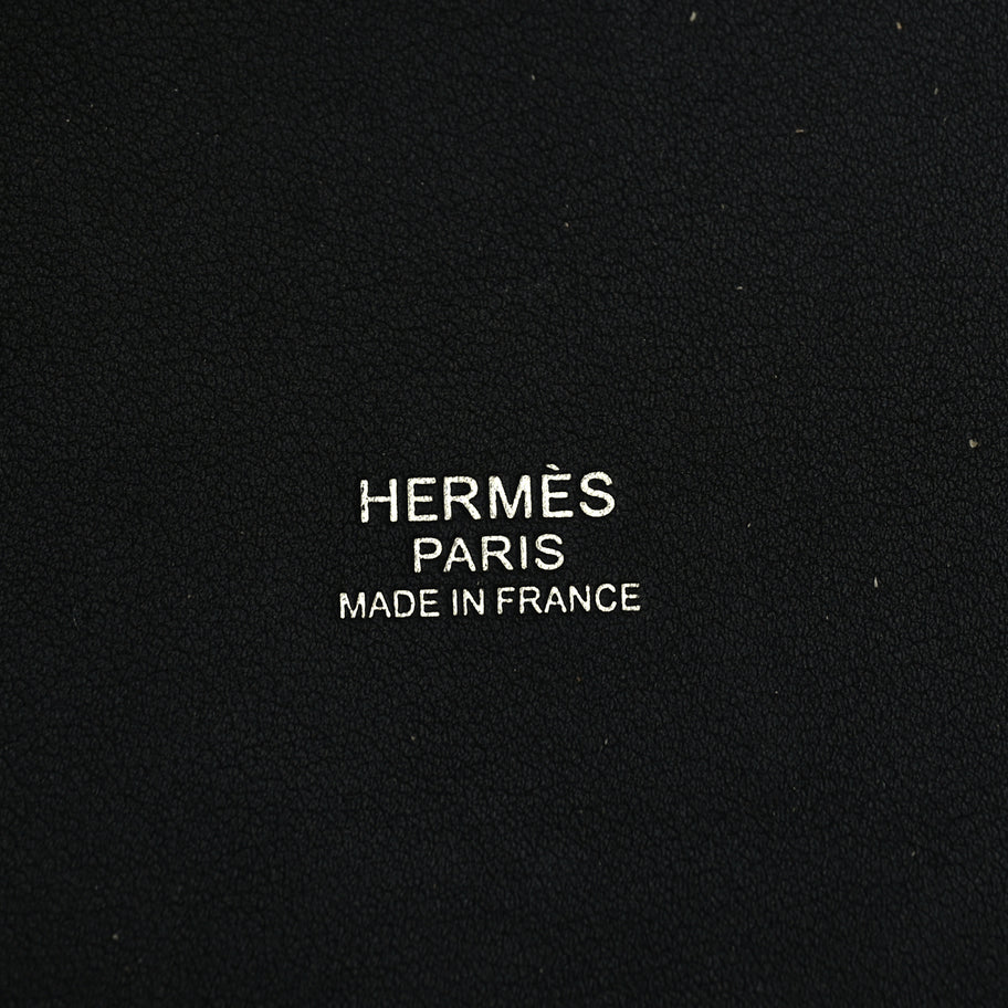 Hermes Swift Toile Borderie H Picotin Lock 18  Noir Ecru Fauve Bleu Zanzibar Image 5