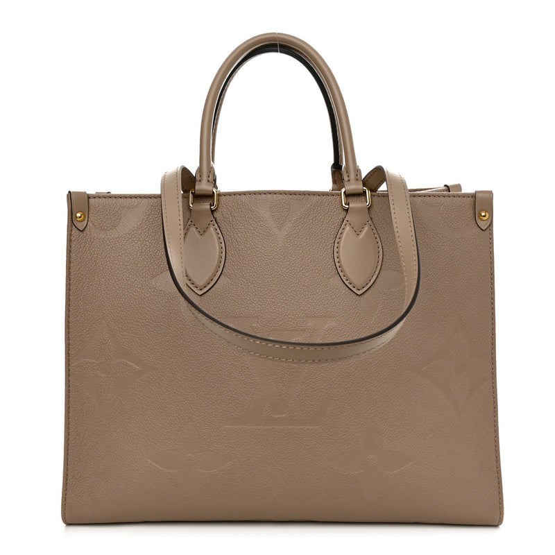  Louis Vuitton Empreinte Monogram Giant Onthego MM Tourterelle