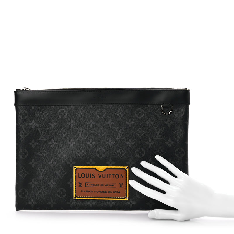  Louis Vuitton Monogram Eclipse Discovery Pochette GM