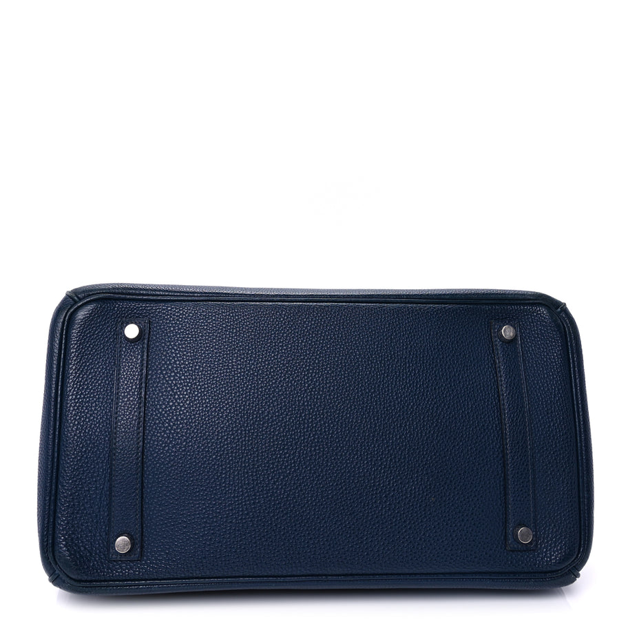 Hermes Togo Birkin 35  Bleu de Prusse Image 3
