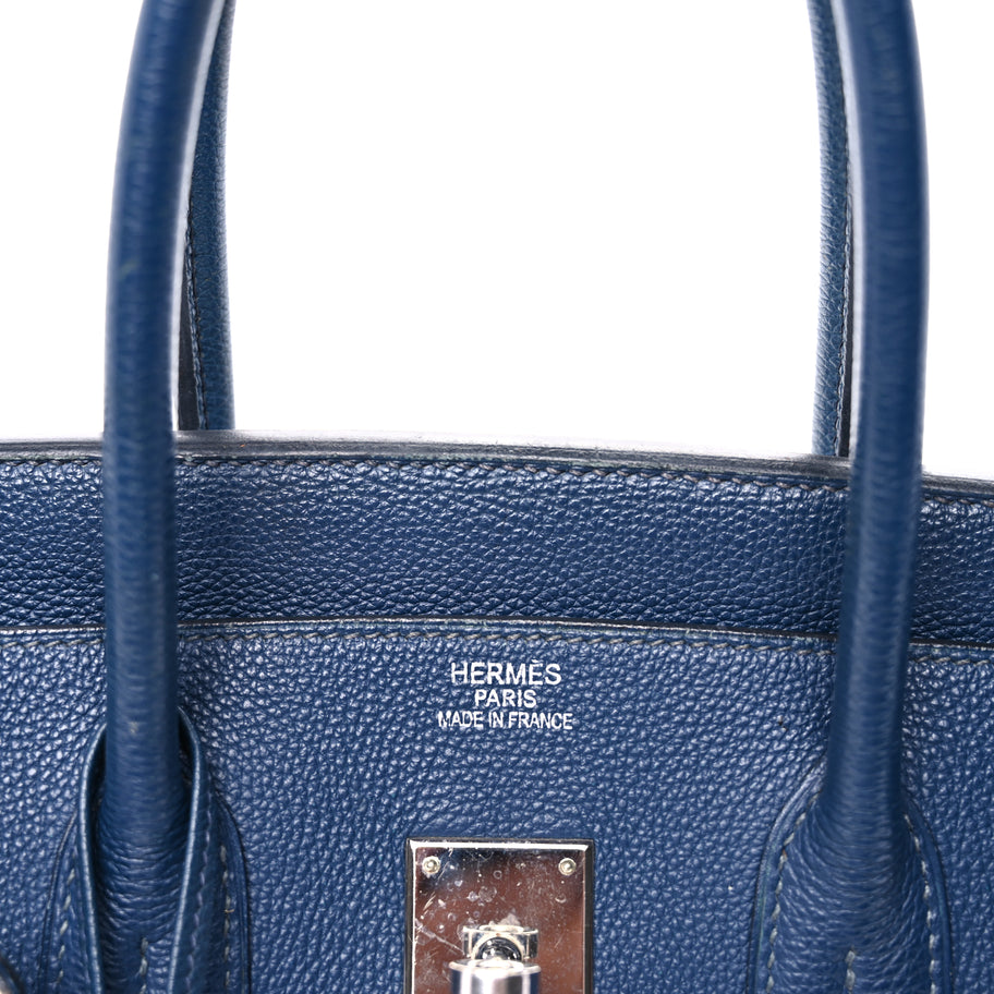 Hermes Togo Birkin 35  Bleu de Prusse Image 5