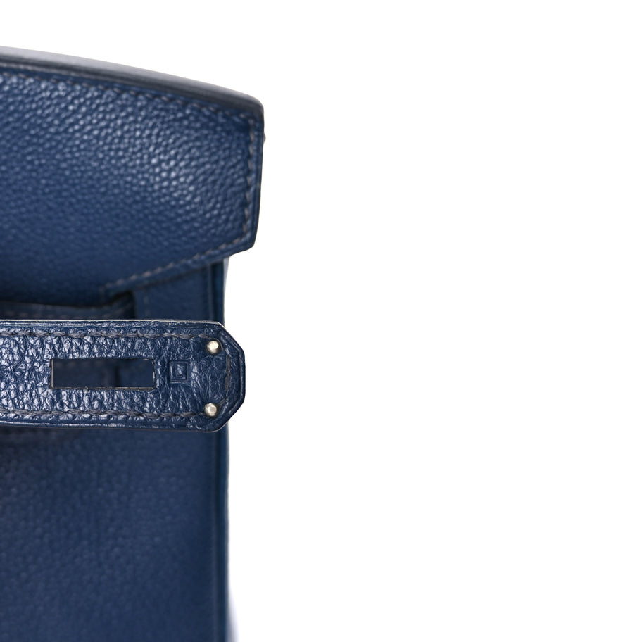 Hermes Togo Birkin 35  Bleu de Prusse Image 6