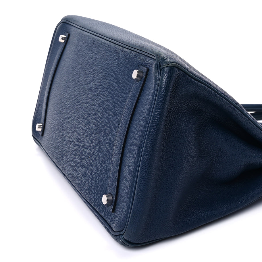 Hermes Togo Birkin 35  Bleu de Prusse Image 8