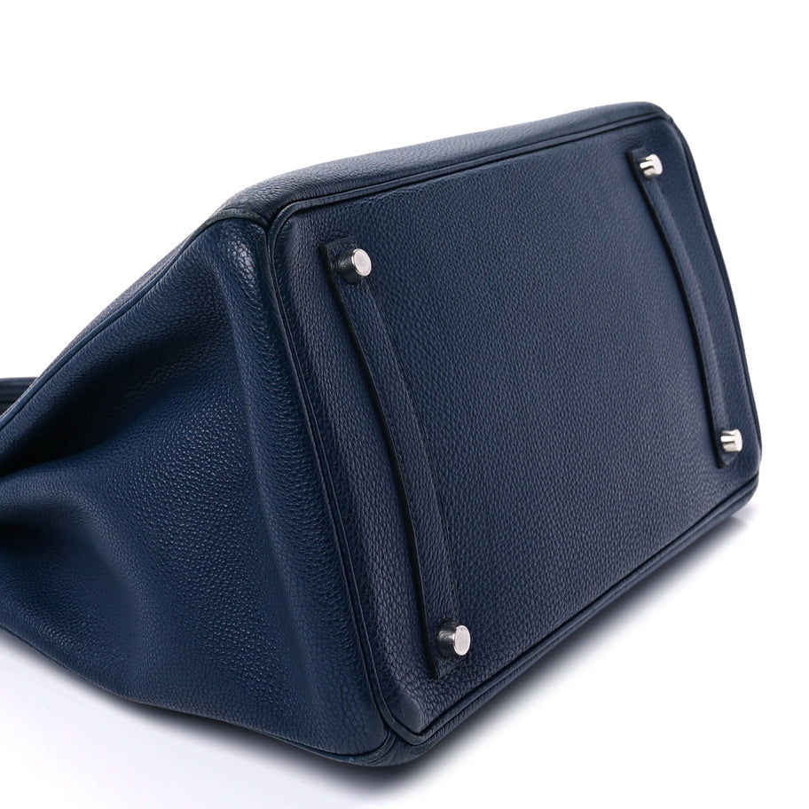 Hermes Togo Birkin 35  Bleu de Prusse Image 9