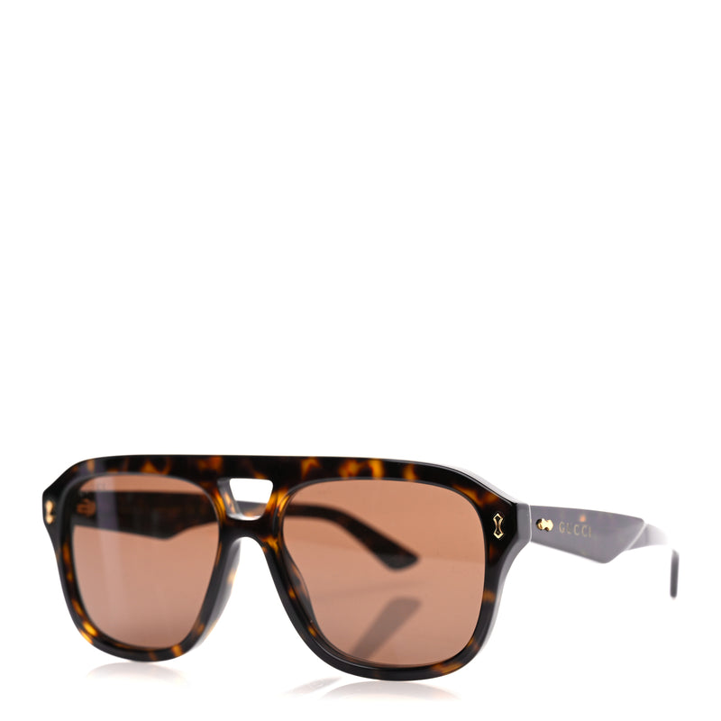  Gucci Acetate Aviator Sunglasses GG1263S Tortoise