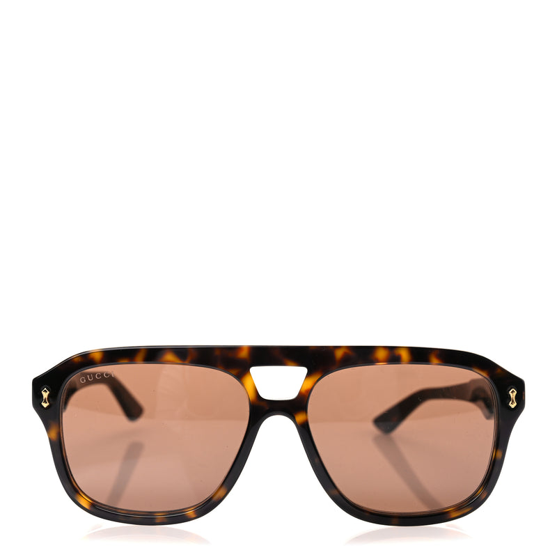  Gucci Acetate Aviator Sunglasses GG1263S Tortoise