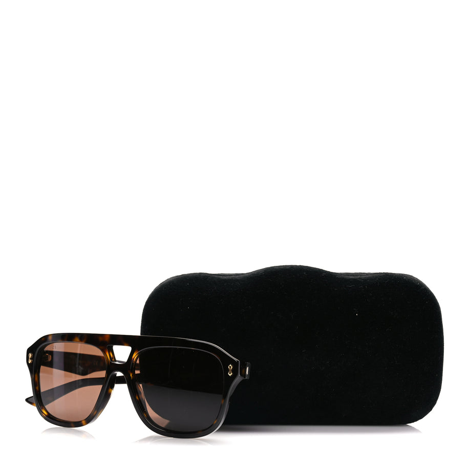 Gucci Acetate Aviator Sunglasses GG1263S Tortoise Image 7