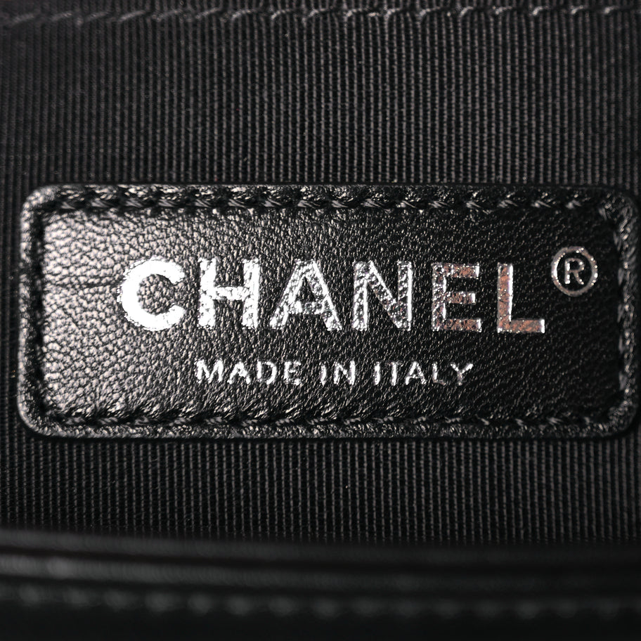 Chanel Calfskin Quilted Medium Boy Flap Black Image 5