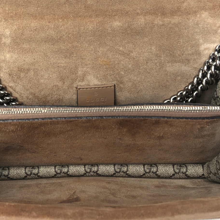 Gucci GG Supreme Monogram Small Dionysus Shoulder Bag  Taupe Image 4