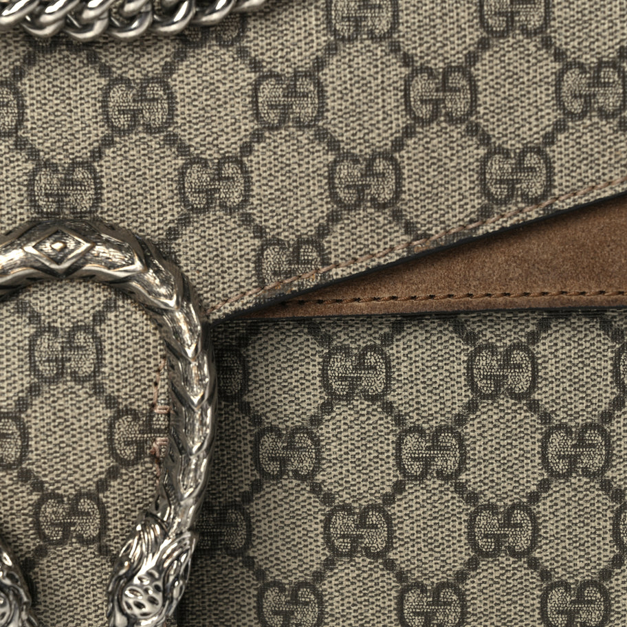 Gucci GG Supreme Monogram Small Dionysus Shoulder Bag  Taupe Image 6