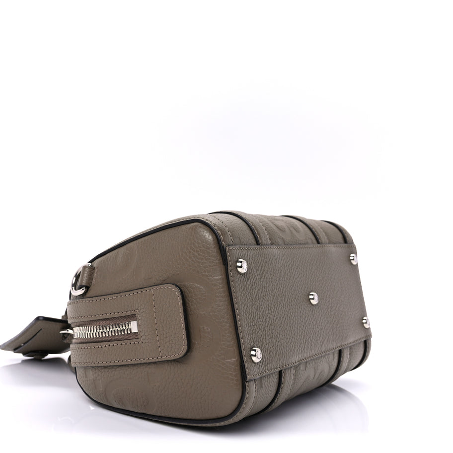 Gucci Piuma Calfskin Jumbo GG Embossed Mini Duffle Bag Good Taupe Image 7
